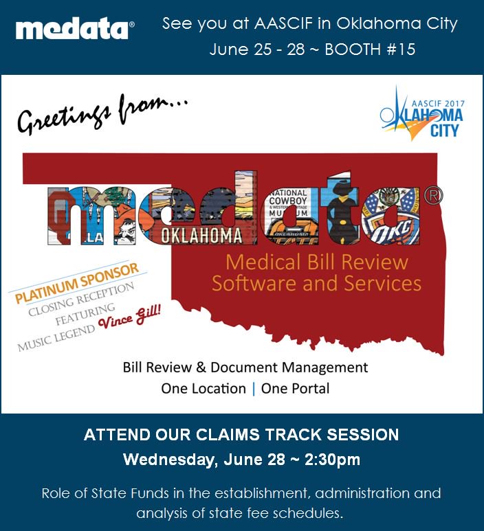 AASCIF2017's tweet photo. Stop by @MedataInc's booth for your wristband to the Vince Gill concert! #AASCIF #AASCIF2017 #AASCIFOKC https://t.co/dHFJKlROUB