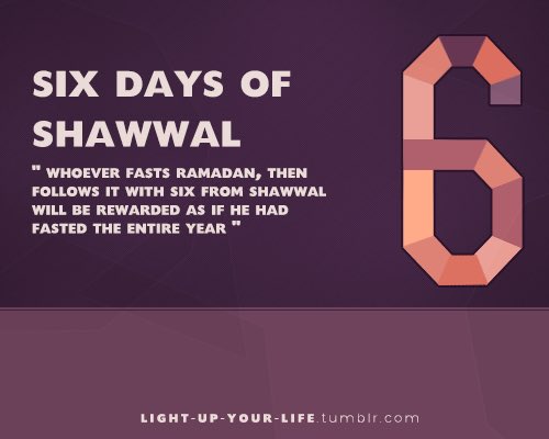 #fasting #Shawwal #sixdaysofshawwal #islam