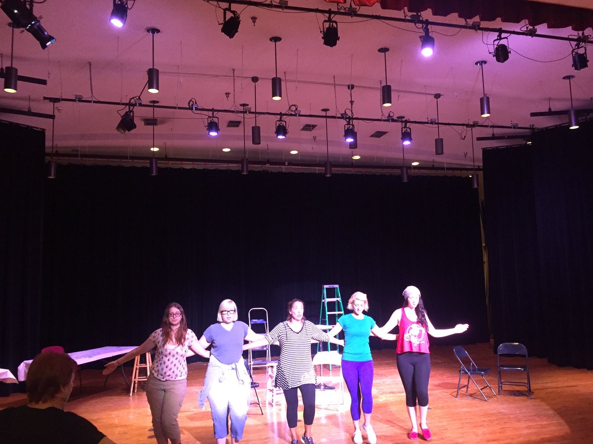 HeyFishersMusic's tweet photo. Nickel Plate Players are rehearsing this evening for their new Musical called "Ten Pin Alli" https://t.co/hTbTW6Wrqh
