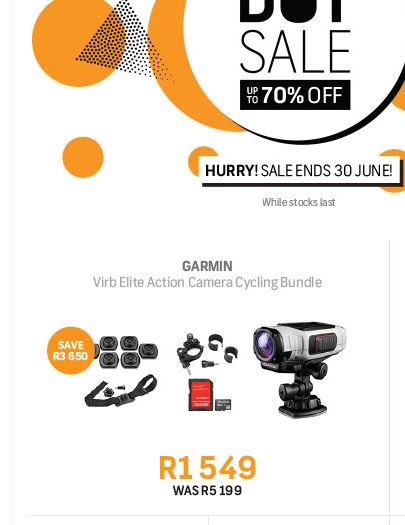 Claire88ZA's tweet photo. @FNBSA #ebucks #dotsale there is no Garmin on website and link is incorrect on this promotion. https://t.co/nhAPhbavtI https://t.co/HxRcNv9bHS