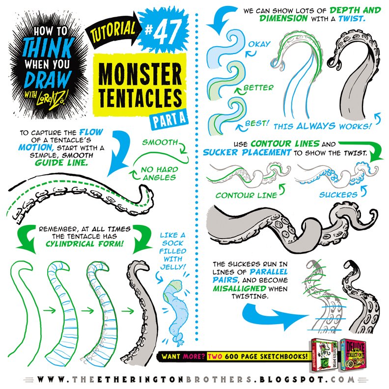 14 How To Draw Tentacles Abassinaaya 14 How To Draw Tentacles Abassinaaya