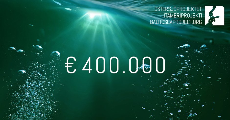 Ansökning pågår! Vi söker goda ideér för Östersjön, upp till 400 000 € delas ut. LÄS MERA: balticseaproject.org/taevlingen #miljö #östersjön