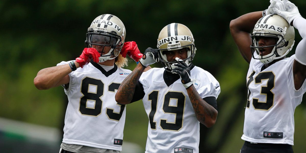 NFL's tweet photo. Top 5 Underrated WR Corps (via @ConorOrr):
5. @Saints
4. @Seahawks
3. @Colts
2-1. https://t.co/vfvdptdLVw https://t.co/SVQdd4tx3A