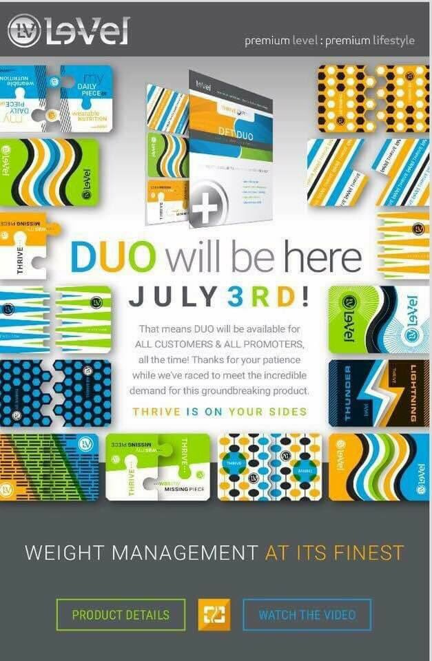 StacyShide's tweet photo. Duo is coming!!!! #DuoDFT #WeightManagement #loseinches #evolutiontonutrition #grounbreakingproduct #grateful4Thrive https://t.co/nVU33DnNcD