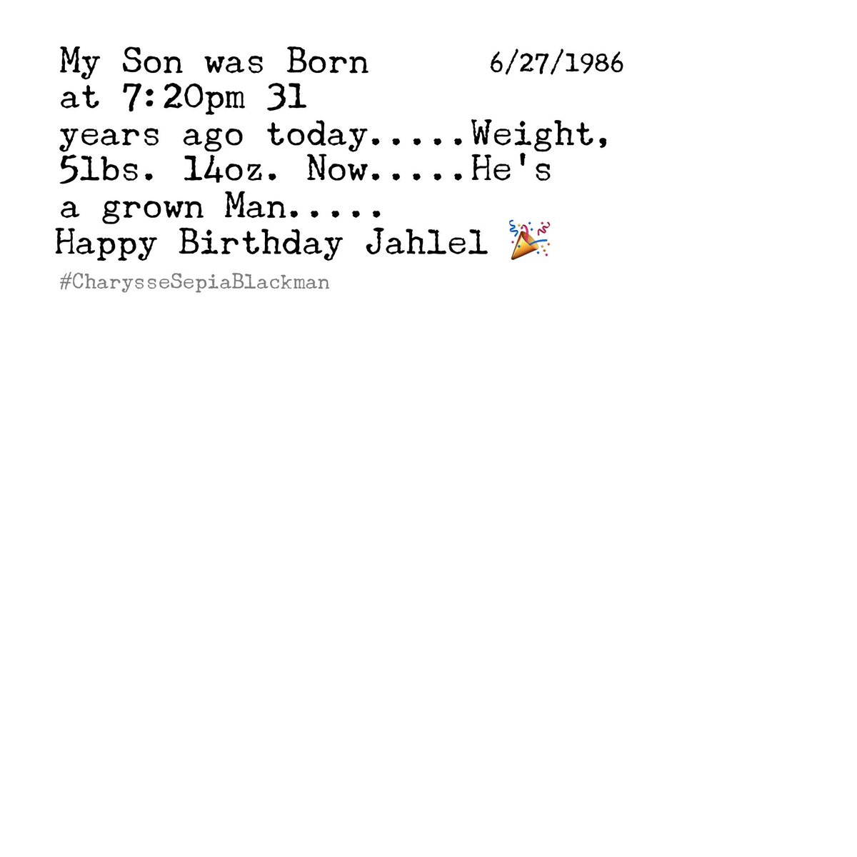 JazzandLaughter's tweet photo. Because 2day's My Sons Birthday #ProudMom #TimeFlyz #Autism #HeLovesPhotography #HappyBirthdayJahlel π#PhotosSoon https://t.co/duO1FX1atC