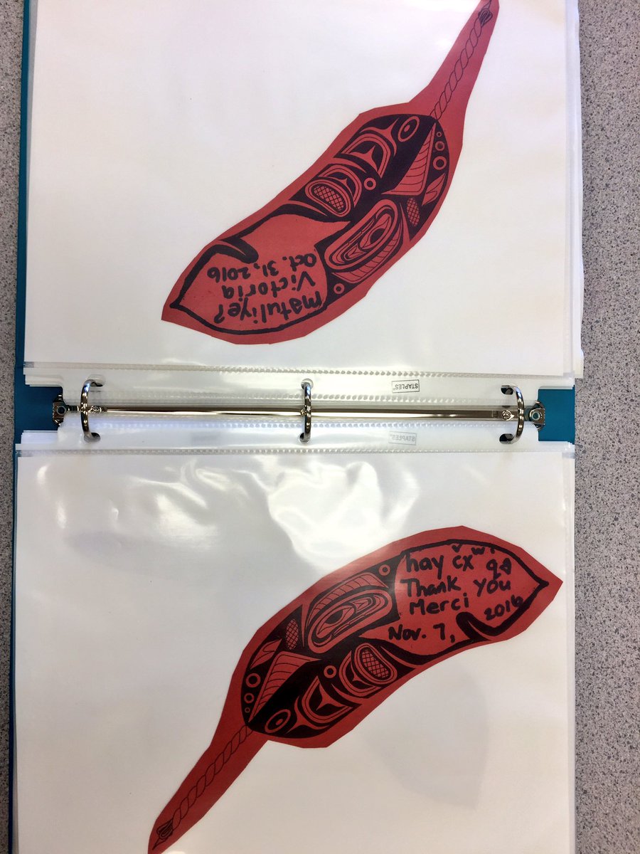 educ4peace's tweet photo. Putting our hən̓q̓əmin̓əm̓ words of the week together to make a book. Thank you @LukeNative for sharing your knowledge with us! #think35 https://t.co/KnW5bpaEAh