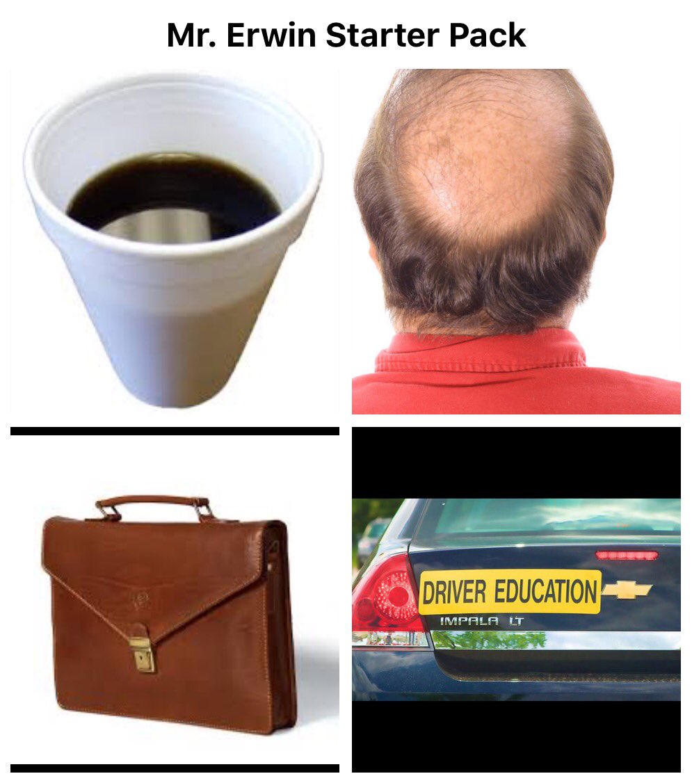 HshsPacks's tweet photo. Mr. Erwin starter pack https://t.co/l5z003zrLX
