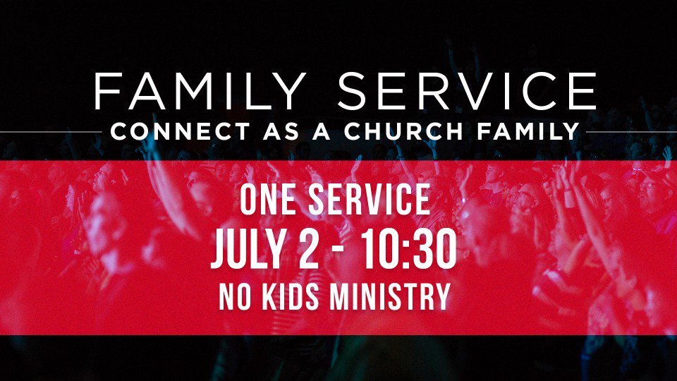 OneLifeNetwork's tweet photo. July 2 | Family Service &amp; One Service | No Kids Ministry | 10:30 AM | Connect as a Church Family | #Evansville #Henderson KY | #OLPlaylist https://t.co/Pe75stAq0j