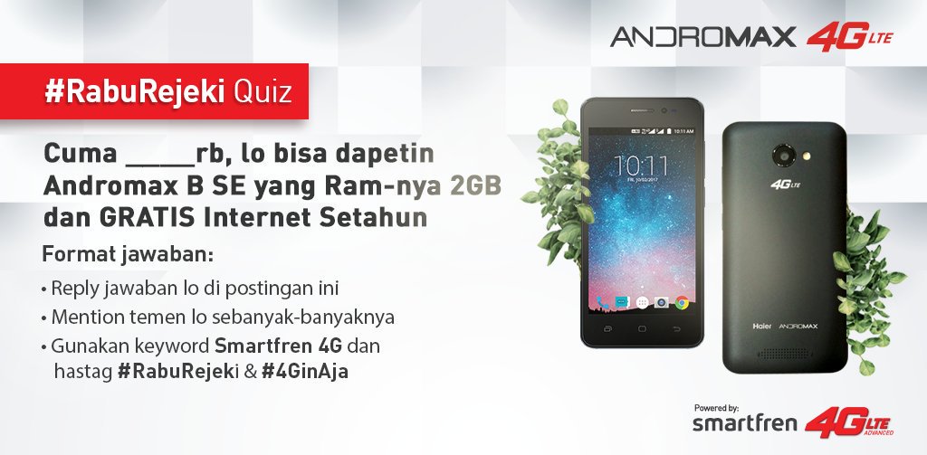 Nurdin_nurizky's tweet photo. @Andromax Cuma 999rb. #RabuRejeki #4GinAja #4Gterbaik @Nanun2017 @wildhafidz2 @nurrrkoii @NurizkyHafidz @Dzallu1 @DamarSae @tri_f1z @en_ndy https://t.co/okesUudCAl