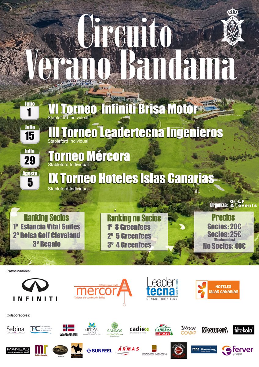 El próximo 1 de julio pistoletazo de salida de una nueva edición del Circuito Verano Bandama