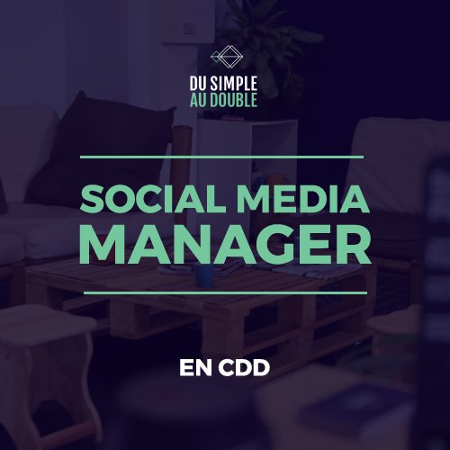 [Emploi] Nous recherchons un(e) Social Media Manager !

Plus d'infos ici 👉
 ow.ly/gcOT30cVjOZ

#SocialMedia #CM #LaRéunion