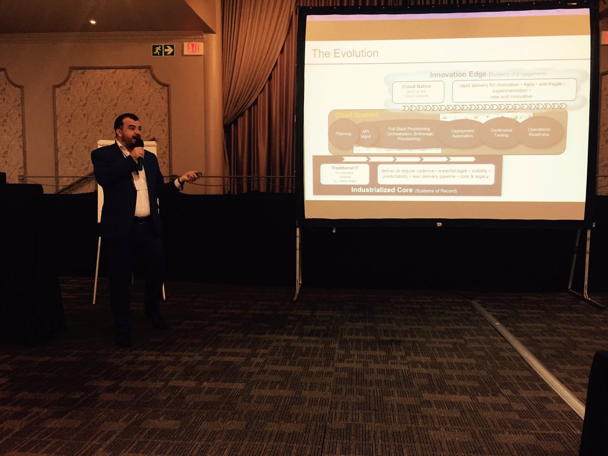 AfricaDevOpsDay's tweet image. Aziz Alsharafi from @IBM sharing how business are more agile through Hybrid Cloud. #AfricaDevOpsDay #Infrastructure #ScalingDevOps