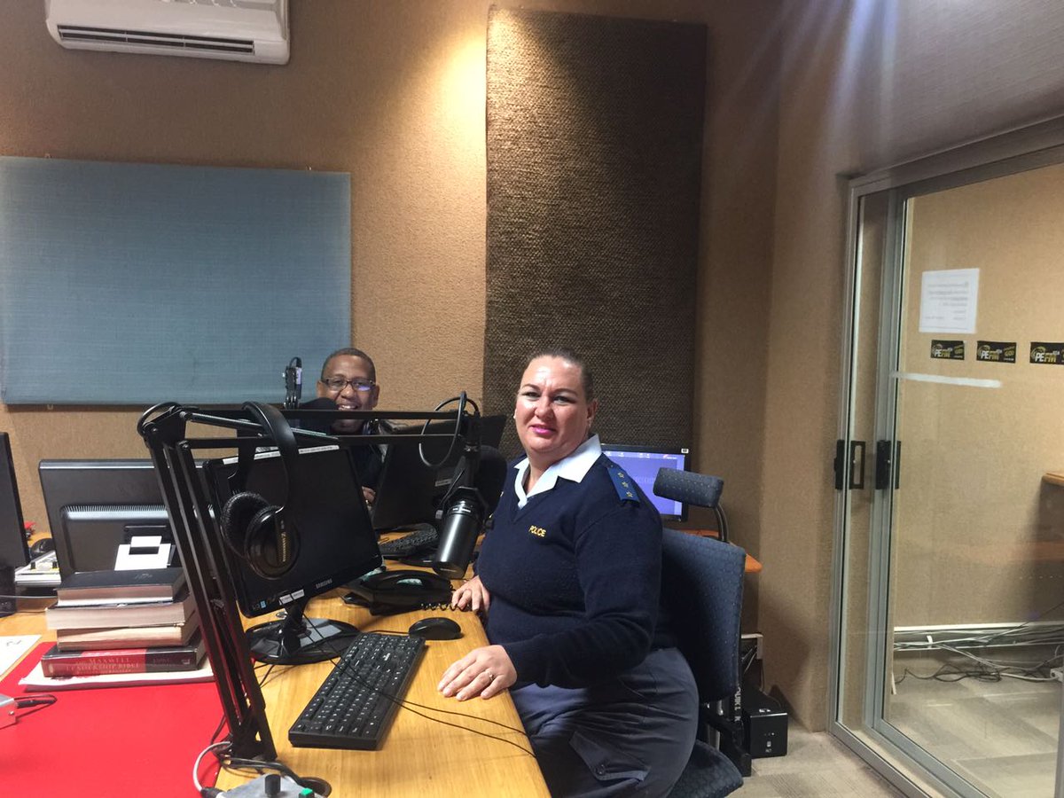 #sapsEC PE: #SAPS Comms shared valuable tips on <a href="/PEFMRadio/">PEFM 87.6</a> this am addressing counterfeit &amp; stolen goods. #ReportAndRejectStolenGoods ME