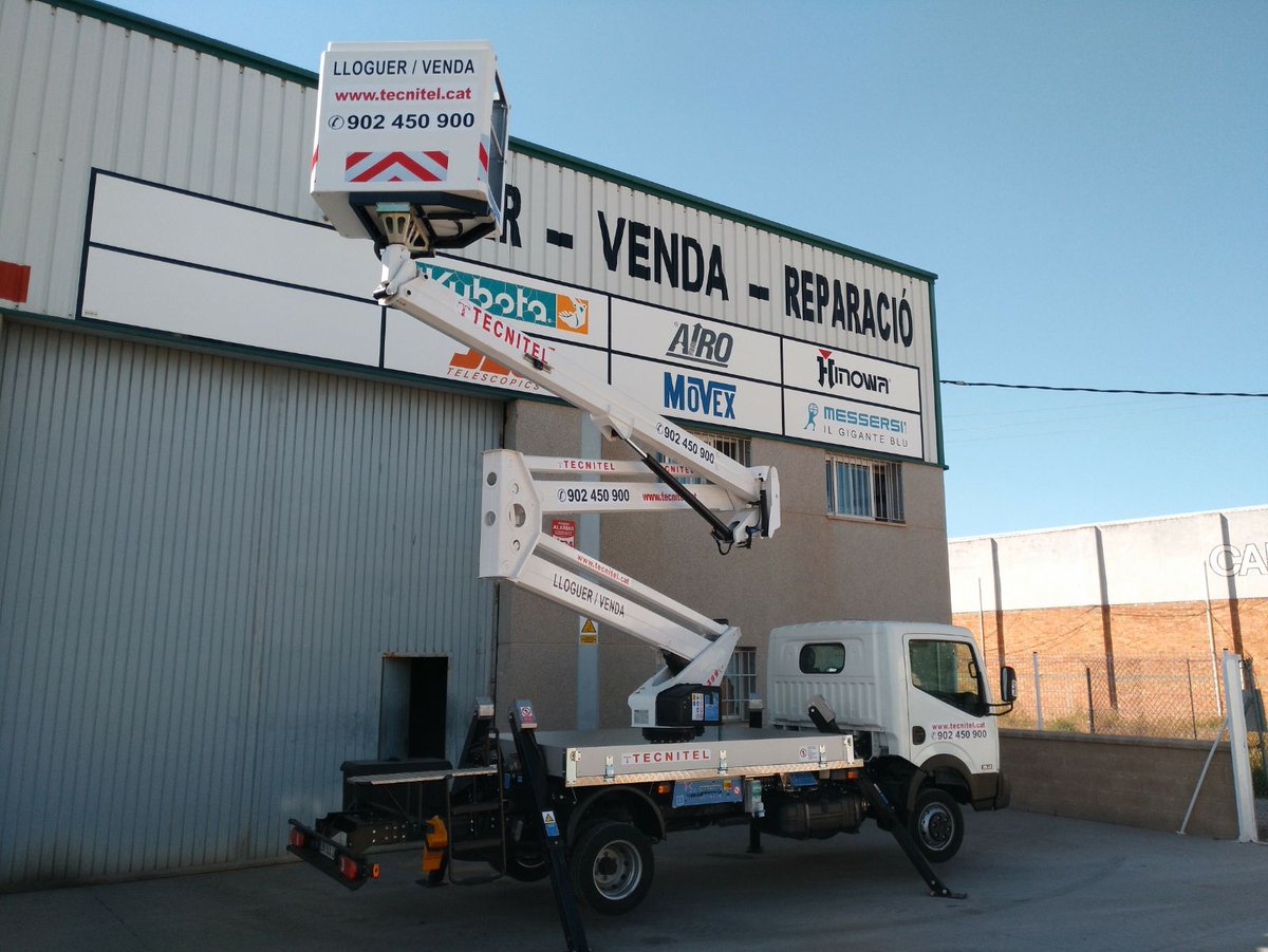 TecnitelRental's tweet photo. Producto de la semana https://t.co/Su4semv7dB: Camión Movex de 20m #Plataformaarticulada con cesta montada sobre camión #Alquiler #Tecnitel https://t.co/6GaKLhAKPz
