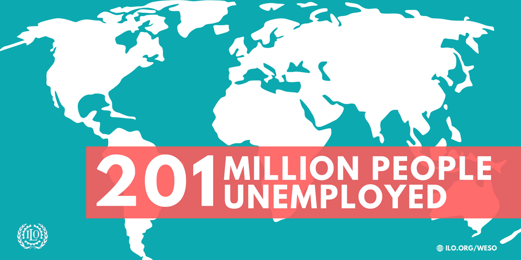 Global unemployment expected to rise by 3.4 million in 2017. Read more: bit.ly/2sWdkJZ