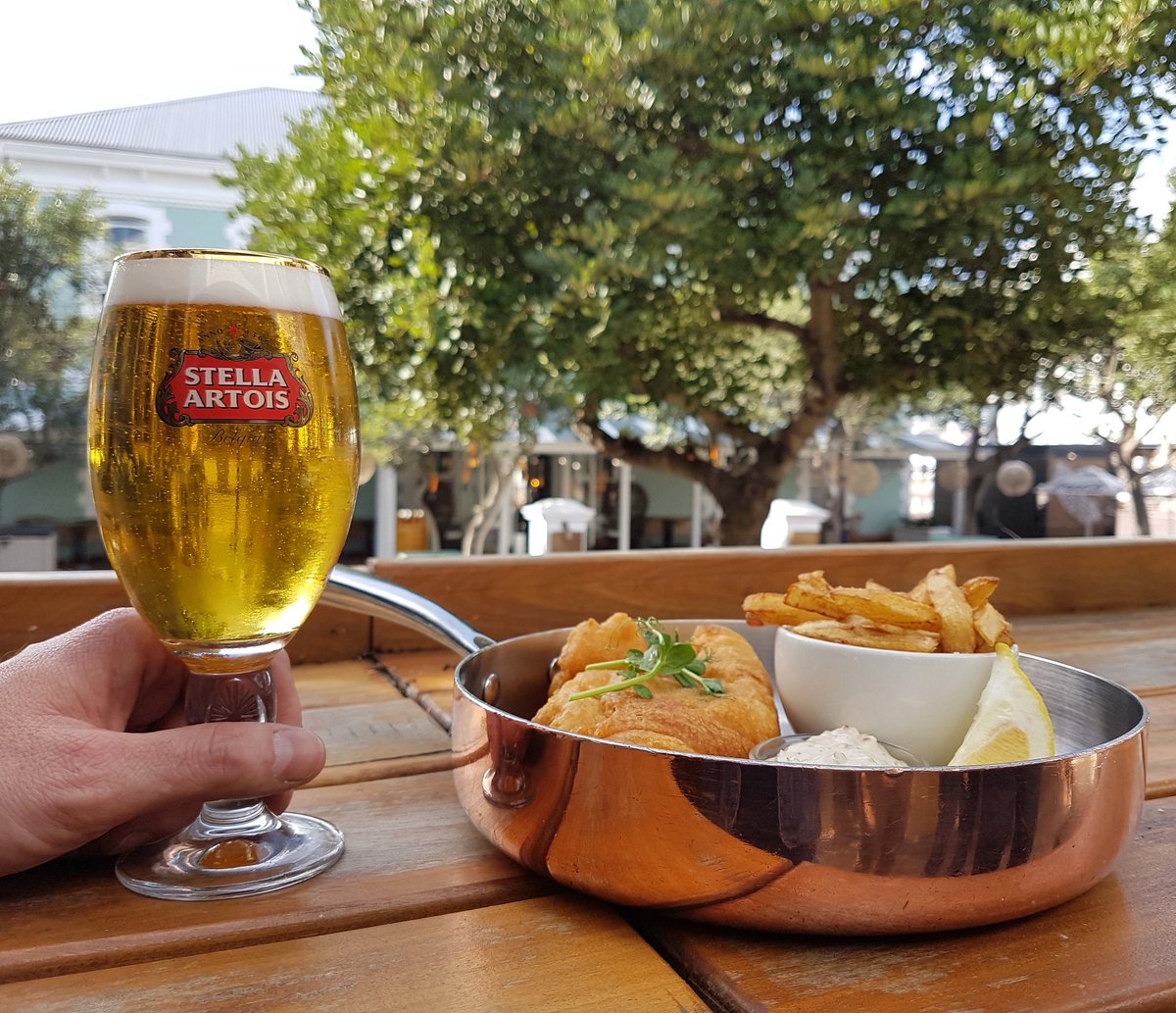 We are running a new Lunch Special! Enjoy our classic Fish &amp; Chips with a cold <a href="/StellaArtois/">Stella Artois</a> draft for only R115!

*Valid Monday - Friday