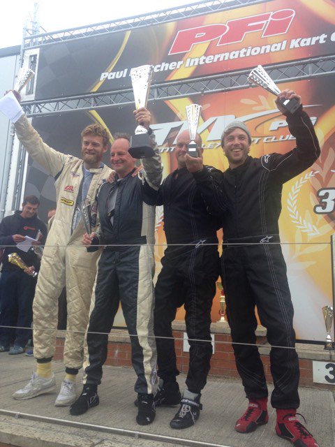 Retaining their title...

<a href="/LAMPinsurance/">LAMP Group Limited</a> took to the podium in 1st Place after a solid day racing! #champions #champagnespray <a href="/kartpfi/">PFI Kart Circuit</a>