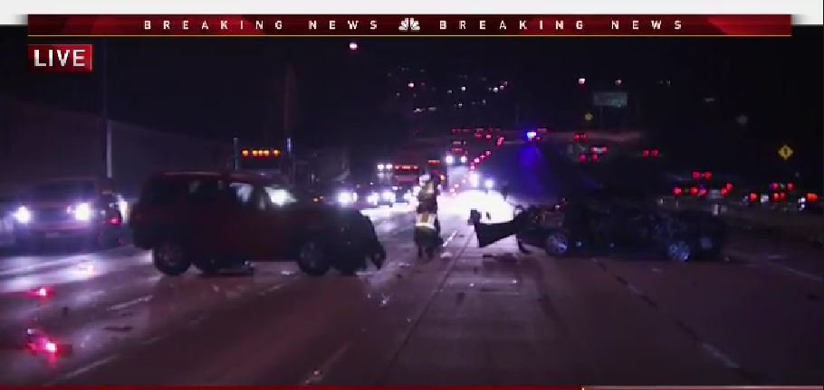 4:41 am – Sig Alert (Van Nuys): NB 405 @ Victory.  NBC4’s Toni Guinyard is on the scene &amp; says traffic is getting by on the shoulder.