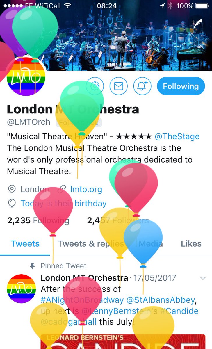 Balloons EVERYWHERE! Can't believe @LMTOrch turns two today. Thank you to EVERYONE who has turned it from a dream into reality.