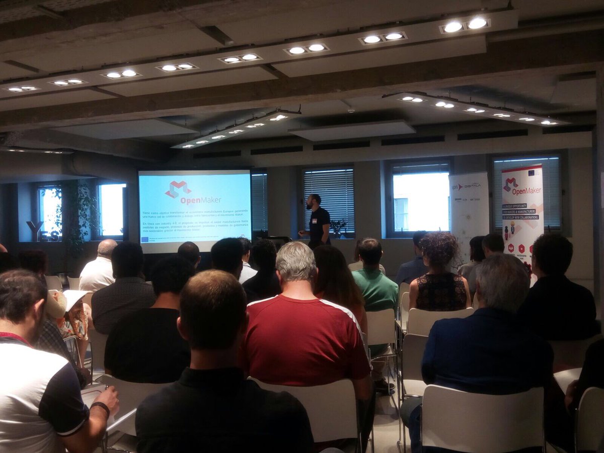 Hoy estamos en la presentación de <a href="/openmaker/">OpenMaker</a> #OpenMaker