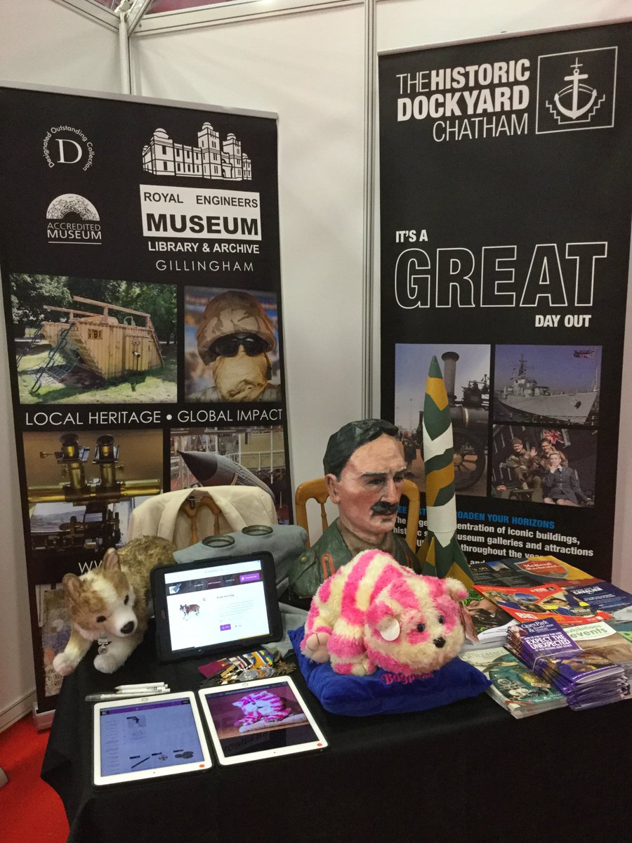 REMuseum_Snob's tweet photo. All set up for a full day promoting #100objectskent with @DockyardChatham & @REMuseum @Ed_Acad_Shows https://t.co/qaKLTytVTZ