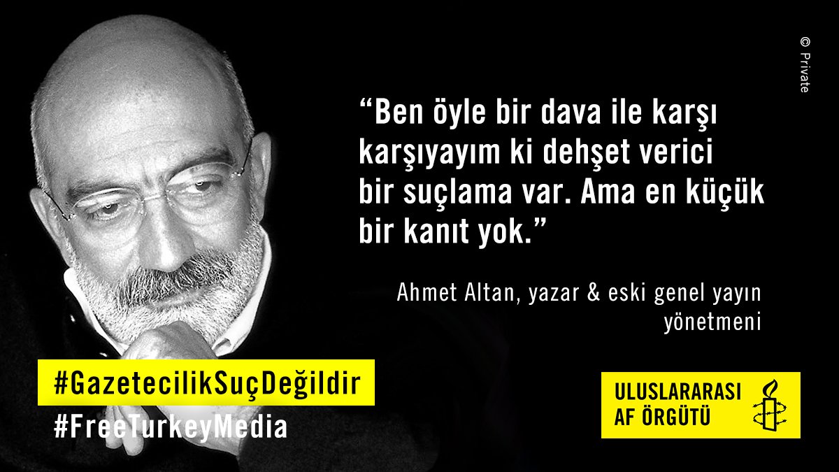 #HaberinVarMı Türkiye'de gazeteciler mesleklerini yaptıkları için tutuklanıyorlar. Tutuklu #GazetecilereÖzgürlük ➡️ gazeteciliksucdegildir.org