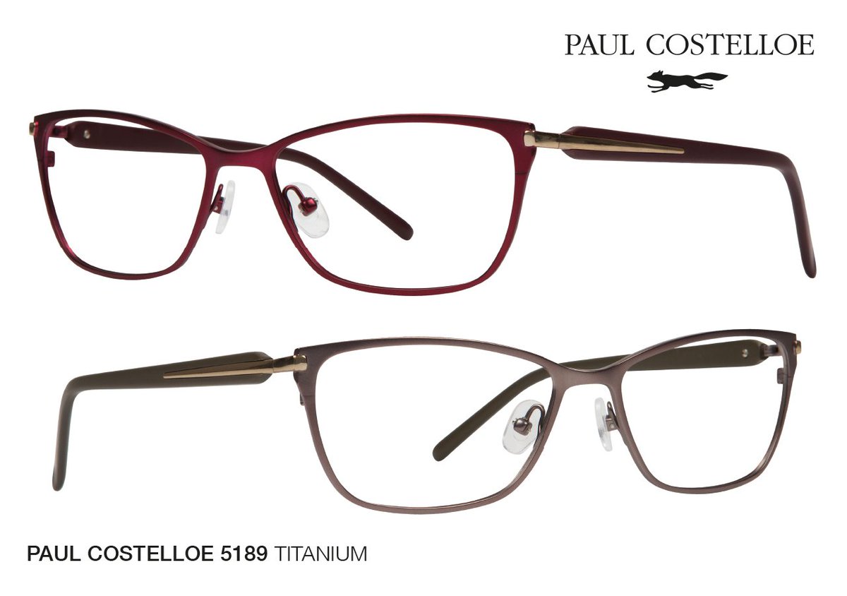 dunelmoptical's tweet image. The regal design and subtle #cateye shape in deep hues brings #Sophistication to our @PaulCostelloeUK MOD 5189 #titanium #DesignerEyewear