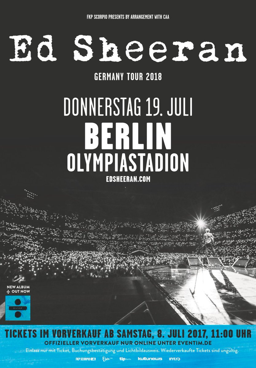 Am 19.7.2018 (!) im Olympiastadion: <a href="/edsheeran/">Ed Sheeran HQ</a> - Tickets ab 8.7.17!

loft.de/termine/2018/0…