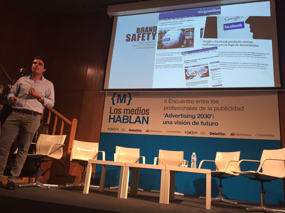 <a href="/Borjaussia/">Borja Ussia</a> Y tu ¿Sabes donde aparece tu anuncio? Brand Safety causa perdidas millonarias en <a href="/Google/">Google</a> y <a href="/facebook/">Facebook</a> #losmedioshablan