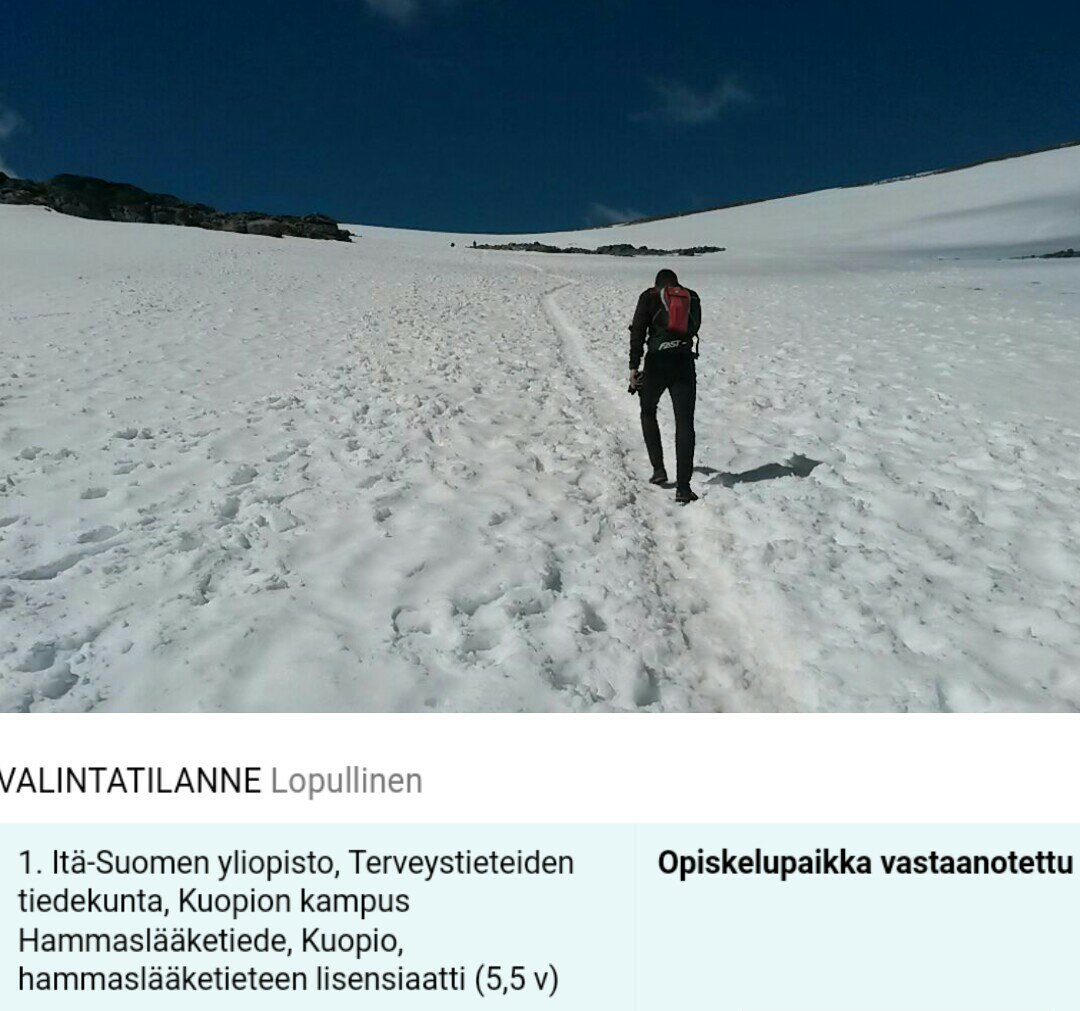 nav1stars's tweet photo. "Voikohan opinnot suorittaa etänä Norjan tuntureilta?" #urheilu #opiskelupaikka #hammaslääketiede #fastfinland https://t.co/MUcqhhOO38