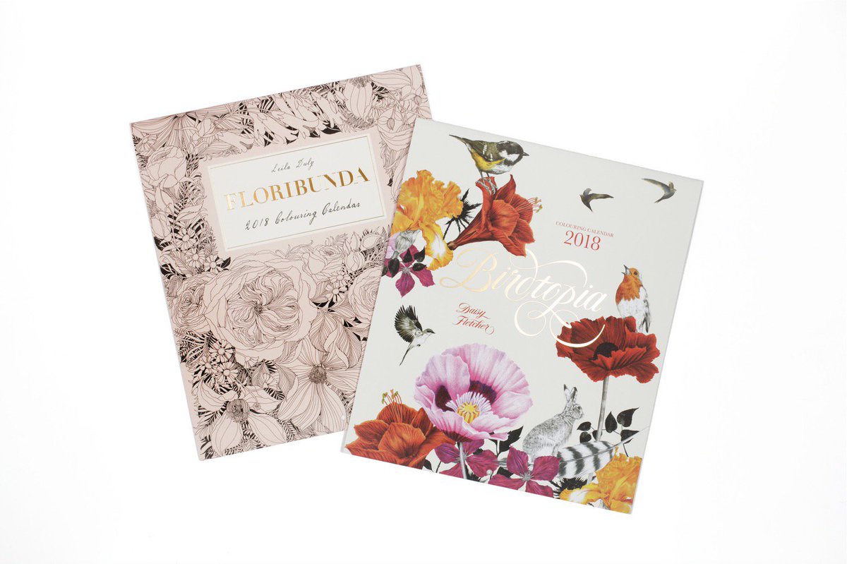 LaurenceKingPub's tweet photo. Organised colourers! Start #Floribunda &amp; #Birdtopia calendars now in time to gift at Xmas! @ColouringITMOM reveiws https://t.co/lTbnbSaOXQ https://t.co/k8vl1n5syS