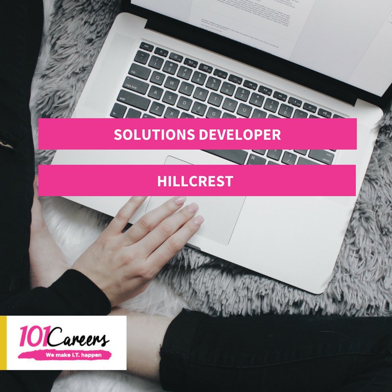 101_careers's tweet photo. Currently looking for a #SolutionsDeveloper for our clients based in #Hillcrestjobs kayla@101careers.co.za #101careers https://t.co/7e3Lfmu16q