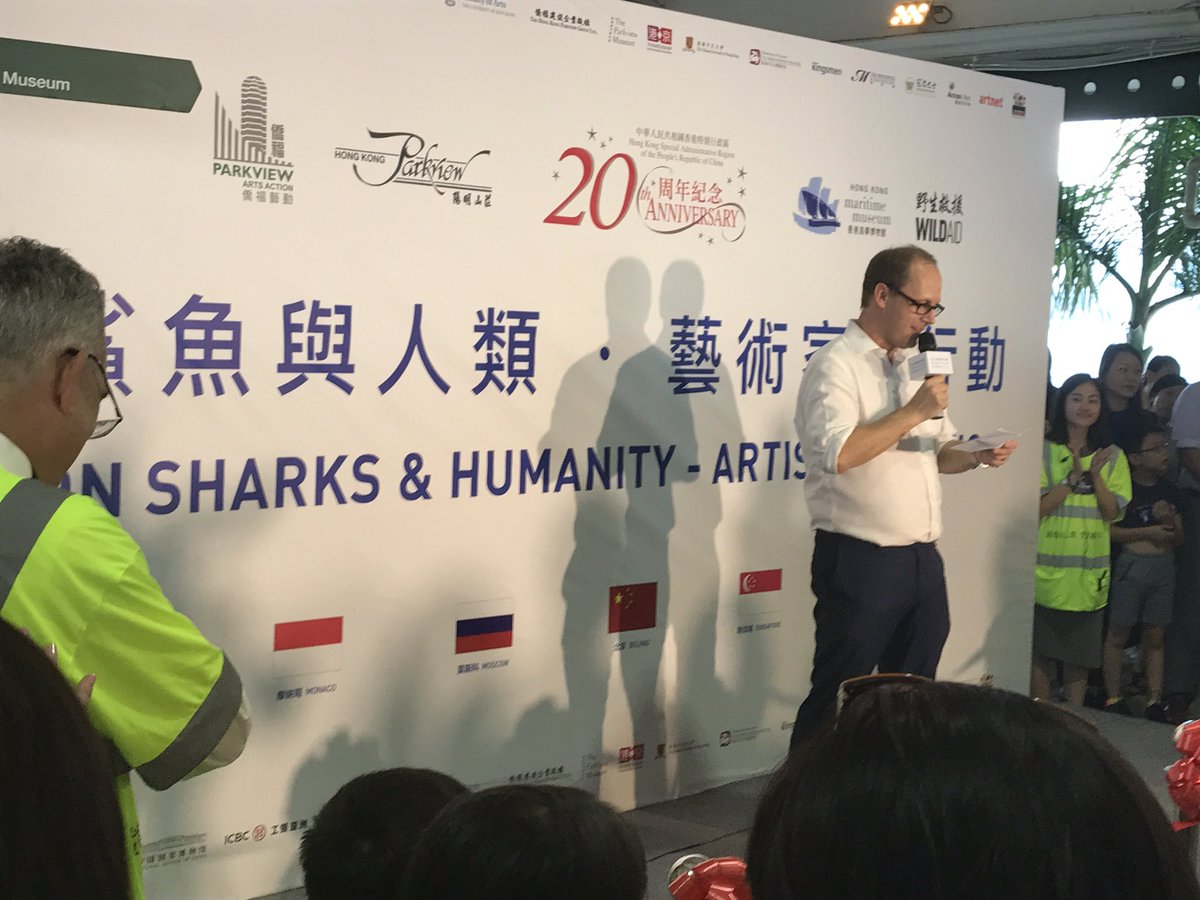 'Sharks are in trouble. HK is the dark heart of the shark fin trade.' @WildAidHK #whenthebuyingstopsthekillingcantoo @ADMCapFound