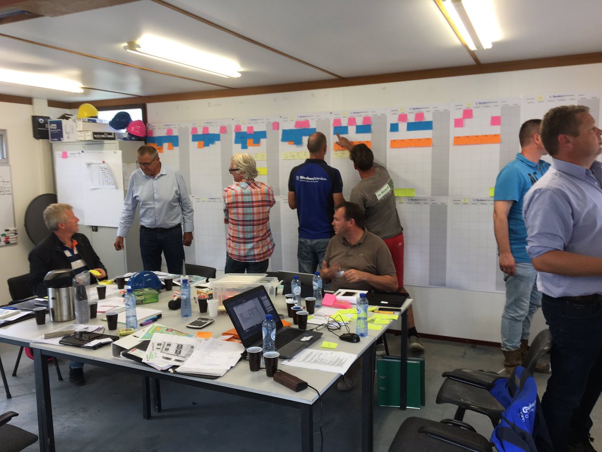 Planningssessie met onze onderaannemers voor het werk #meander fase 2 en 3 te #Rotterdam om werkzaamheden af te stemmen voor <a href="/GiesbersRdam/">GiesbersRotterdam</a>