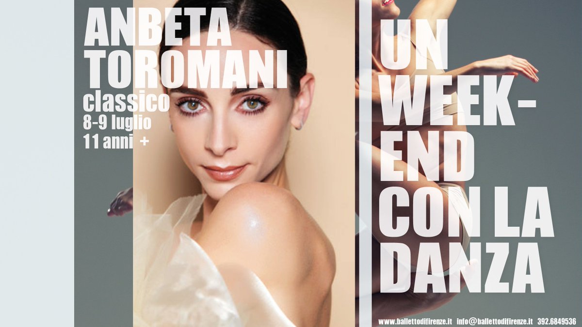 KAOSBdF's tweet image. NON PERDERE L'OCCASIONE!!! "UN WEEKEND CON LA DANZA" 
Stage con ANBETA TOROMANI @AnbetaT 07/08/09 luglio 2017 / ballettodifirenze.it