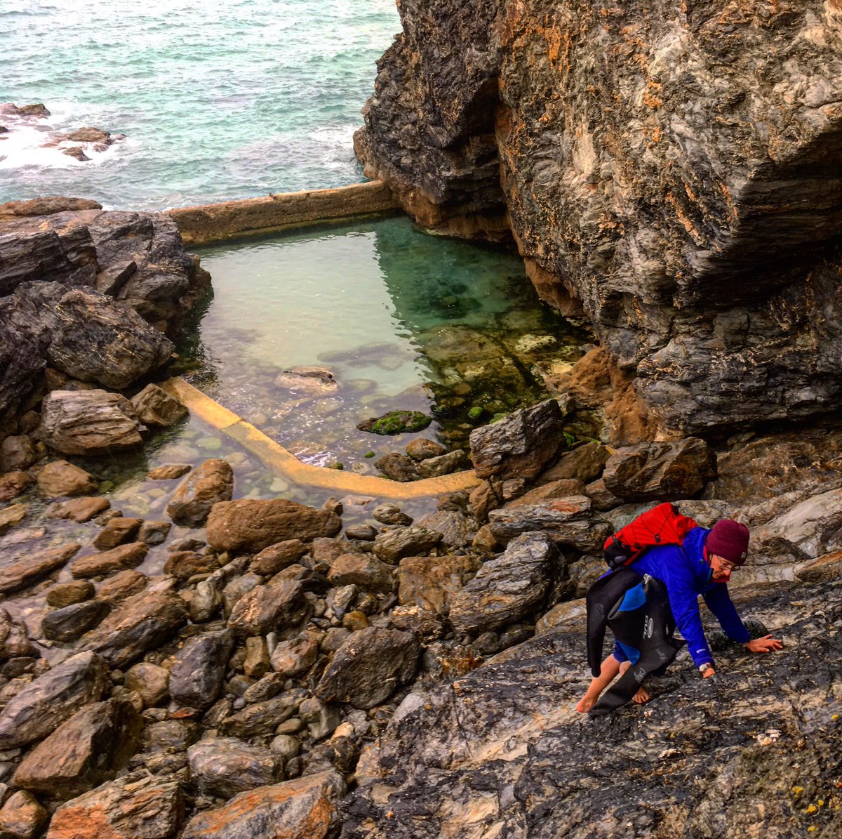 Film making at its best! Remote, adventurous, exploritory. #wildswimming in #Cornwall, watch this space for the film. <a href="/EvokeAdventure/">Evoke Adventure</a>