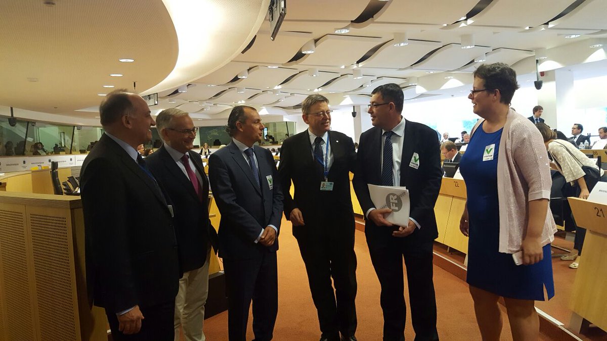 generalitat's tweet photo. 🇪🇺 Hoy el President @ximopuig presenta, en el @EU_CoR de Bruselas, las bases del desarrollo de los corredores transeuropeos #EU7CF https://t.co/146JXcMPQP