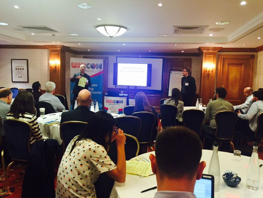 UNICOMSeminars's tweet image. Interesting talk on streaming #RealTime bidding data with Spark @A4G #DataAnalytics By Radek Maciaszek