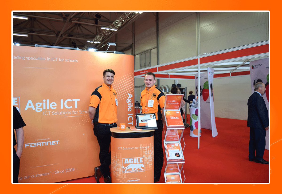 AgileICT's tweet image. #SEAS17 is underway! We have been joined by @LizzyPebble and @Fortinet this morning! Be sure to come visit us at stand 109! #TeamInOrange 😊