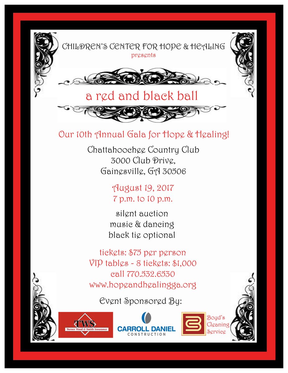 It's that time of year again! Our 10th Annual Gala for Hope &amp; Healing is on August 19th. Join us for a great party for an awesome cause! 🎉🎉🎉