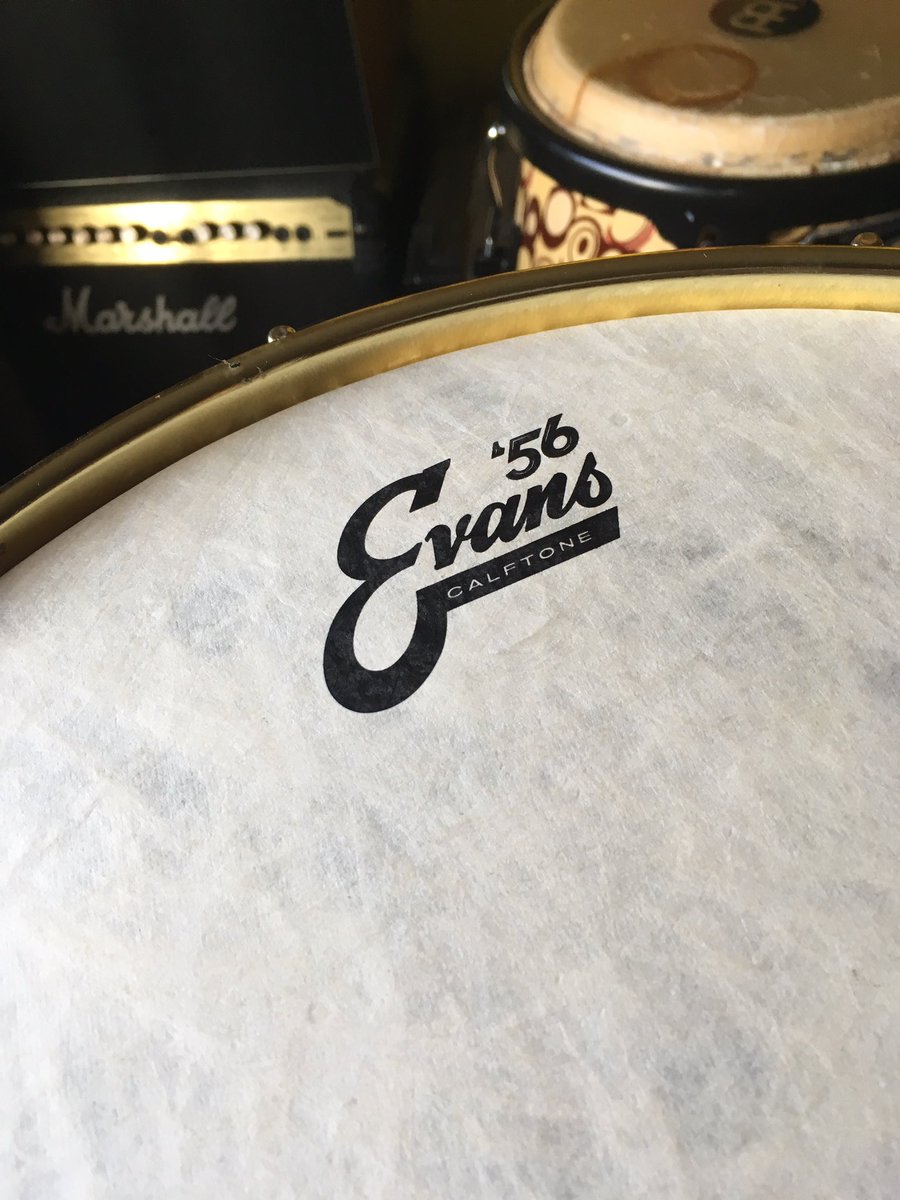 mistermustard's tweet photo. Givin my 9mth old @TikiDrums bubinga snare 1st service, quik clean, nip up &amp; new @EvansDrumheads #calftone from @Soundattak 4 vintage feel 🎱 https://t.co/wZNsBc5nzB