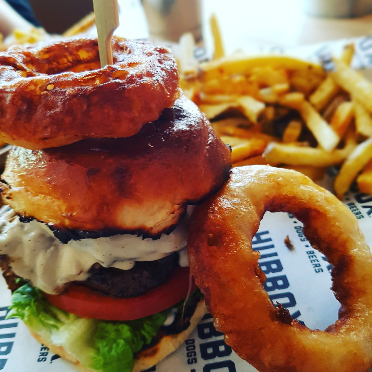 <a href="/HubBoxExeter/">Hubbox Exeter</a> great burger earlier tonight spot on.