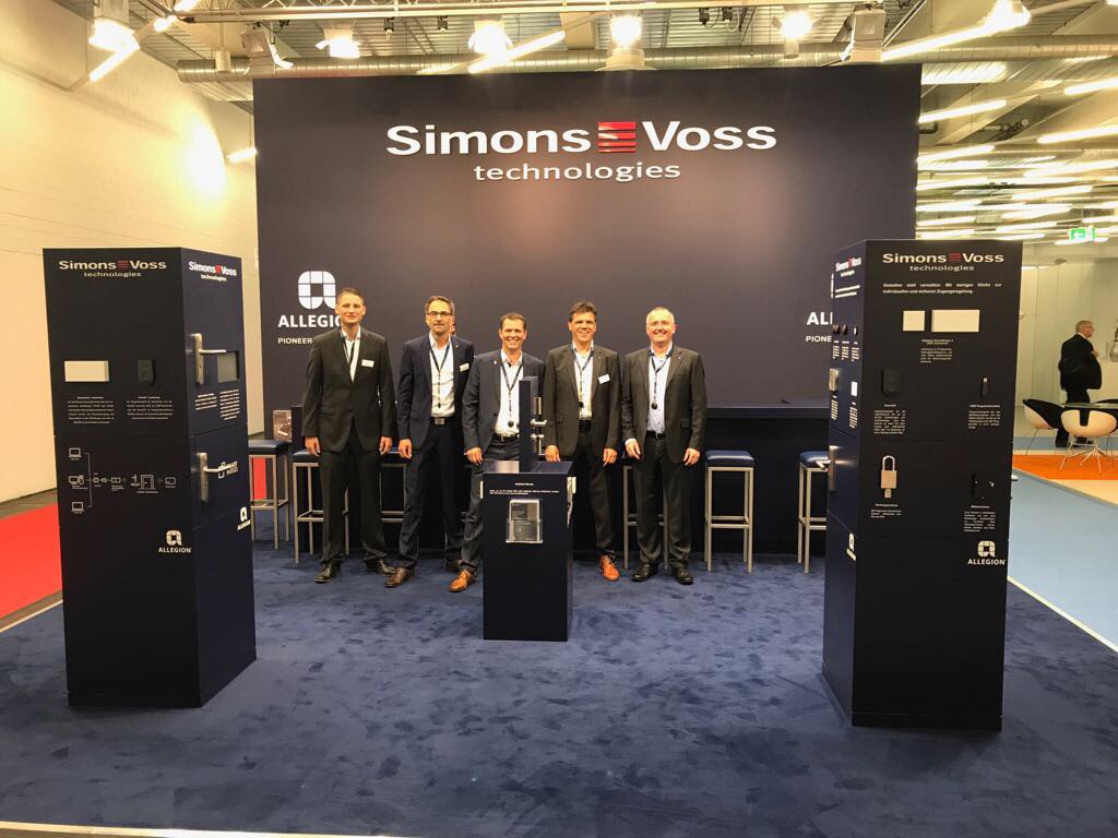#simonsvoss at #Sicherheitsexpo #Munich The finest in #keyless #security simons-voss.com