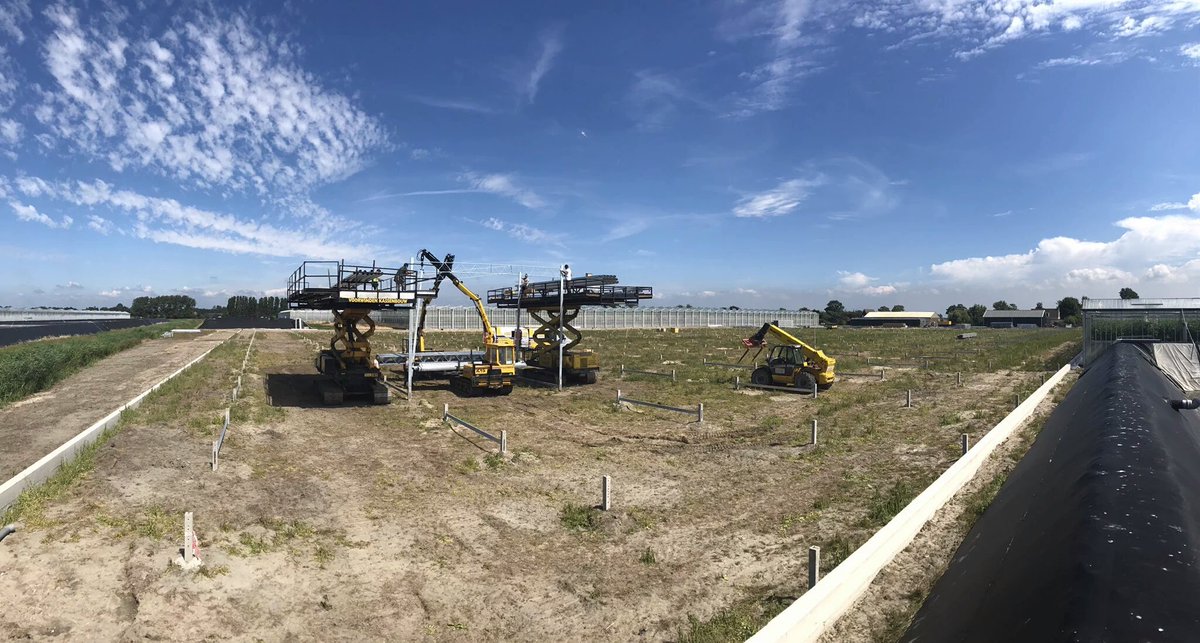 Staalbouw gestart. #uitbreiding #gebrvanduijn #oosterland #purplepride <a href="/Havecon/">Havecon Horticultural Projects</a> Prachtig plaatje 🍆