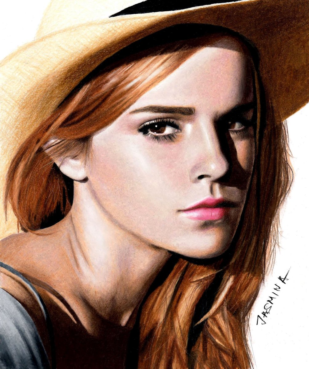 Learn how to draw a Emma Watson drawing - Easy people drawings