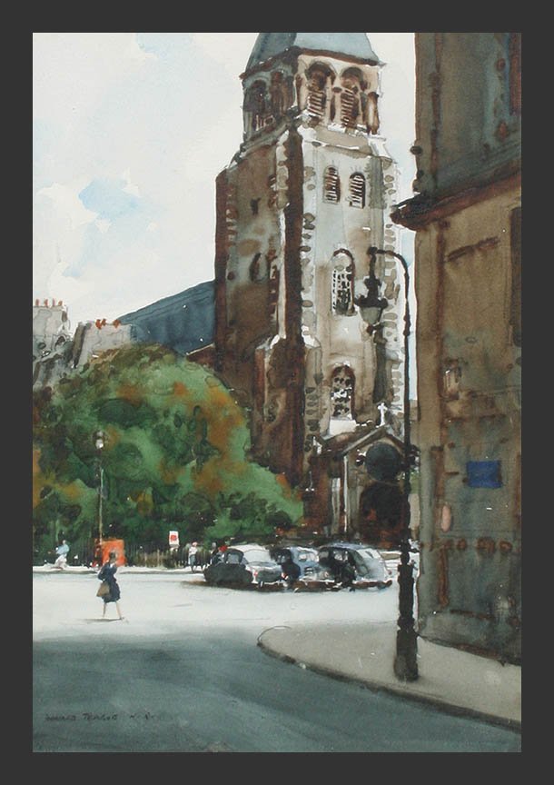 KargesFineArt's tweet photo. At work being assaulted by emails, demands &amp; ringing phones? Nah, you're in Paris strolling by St Germain des Prés! #VisualVacation #Art https://t.co/lqeLvo57O5