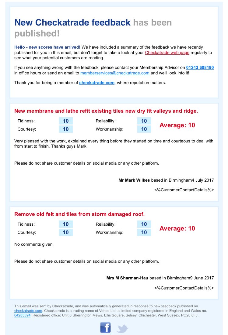 #ROOFING SPECIALISTS More happy customers <a href="/BrumHour/">#BrumHour 🐝 Networking with #Birmingham</a> <a href="/solihullhour/">#solihullhour</a> <a href="/SolihullReTweet/">Solihull ReTweets</a> <a href="/BirminghamWeAre/">Birmingham We Are</a> <a href="/madeinbhamtv/">Made in Birmingham Has Moved!</a> @LovebirminghamI #Solihull