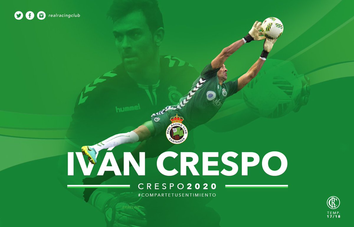 realracingclub's tweet photo. 📝 RENOVACIÓN | Iván Crespo será verdiblanco las tres próximas temporadas 👐 #ComparteTuSentimiento
https://t.co/M5cxlZMU5L https://t.co/uDokgETmas