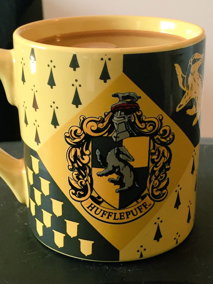 coinin_adh's tweet photo. Look who has a new favourite mug for coffee! #coffeetime #CoffeeAddict #goodmorning #hogwarts #HousePride #Hufflepuff #fixedpost :P https://t.co/OJjLNDf5qU