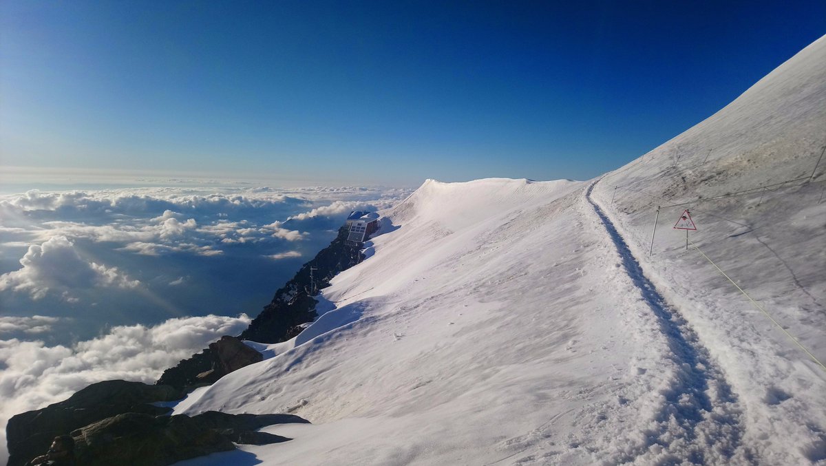 #teambuilding on top of the world (well, almost) at #MontBlanc - we did it 🥇 #Frenchtech #startuplife #challenge